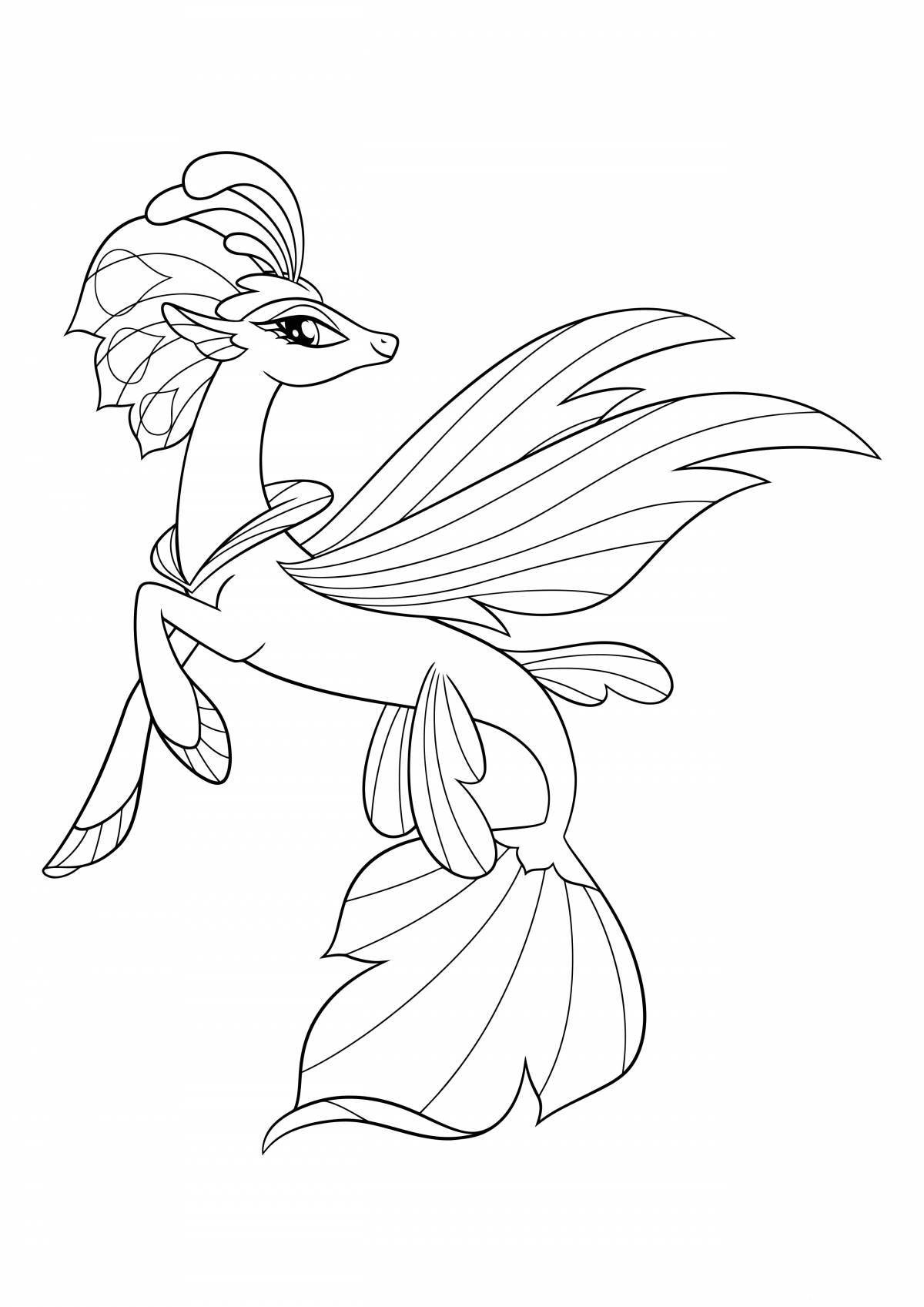 Generous hippogriff coloring book