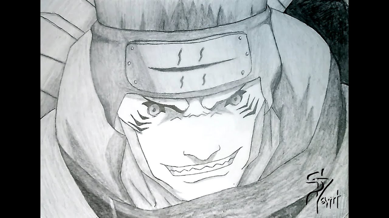 Kisame relaxing coloring page