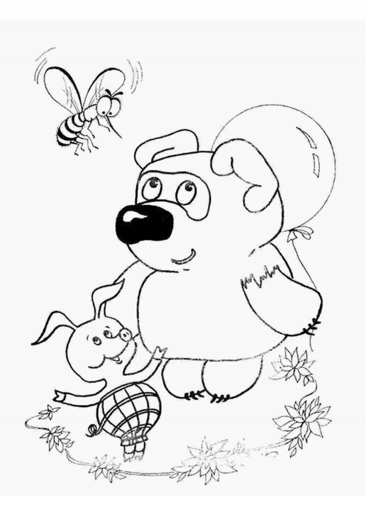 Sparkling fluff coloring page