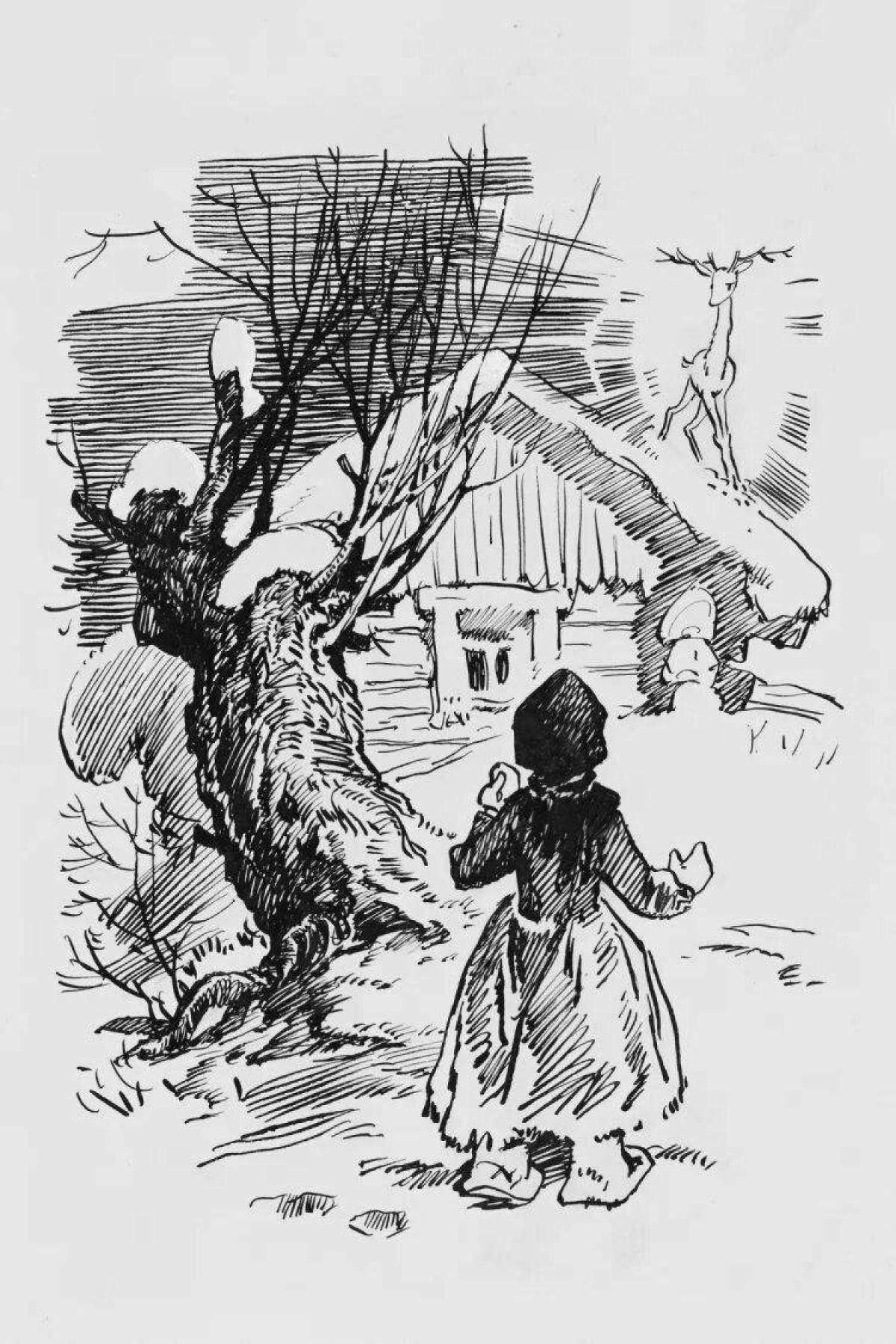 Photo Coloring glorious bazhov