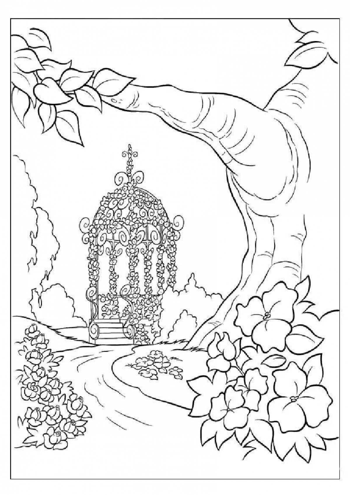 Charming beauty coloring book