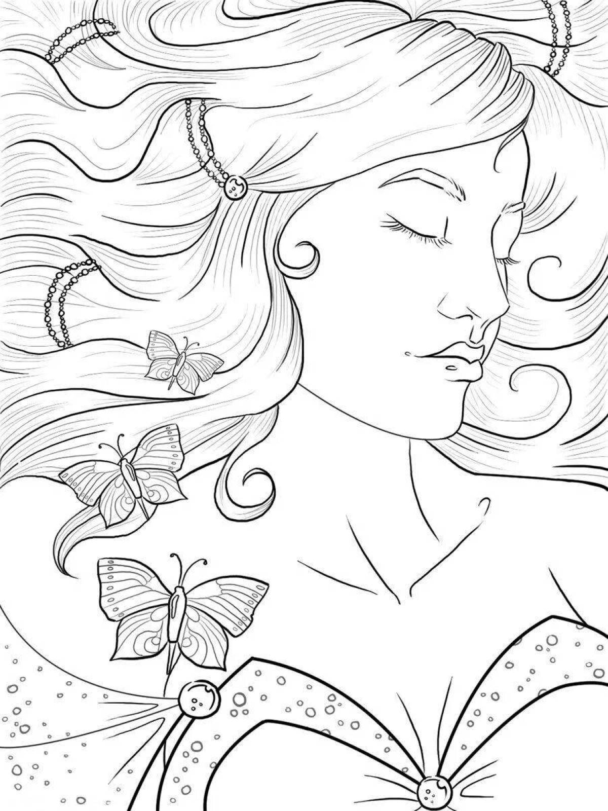 Amazing beauty coloring book