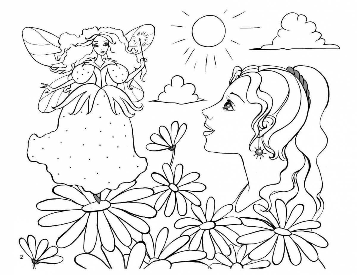 Elegant beauty coloring book