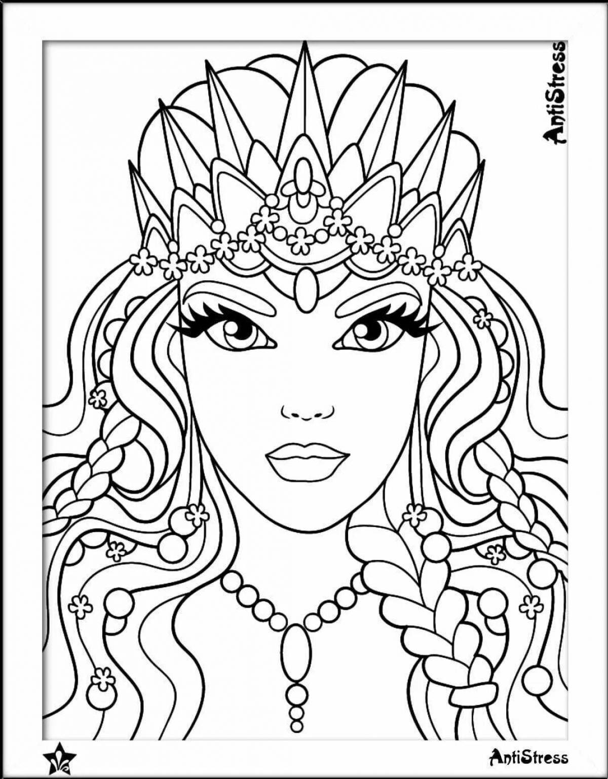 Delightful beauty coloring book