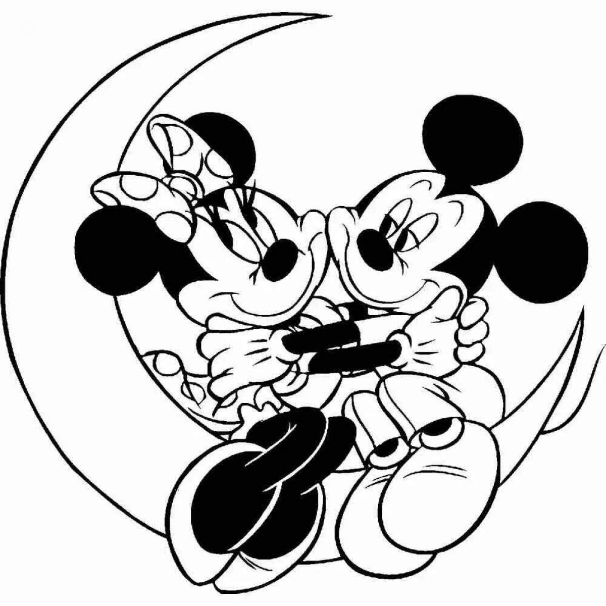 Coloring page charming minnie