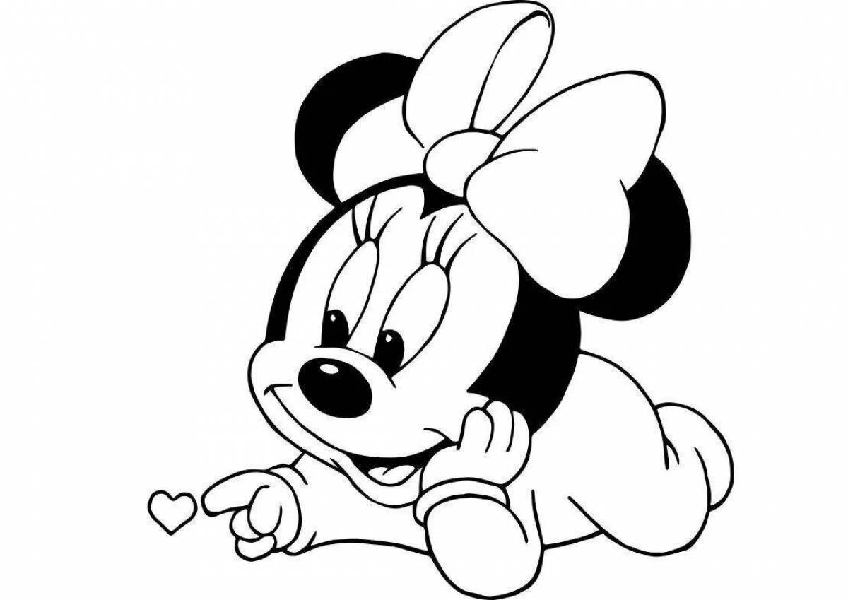 Minnie's fancy coloring book