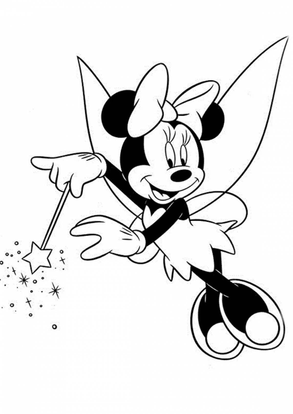 Coloring live minnie