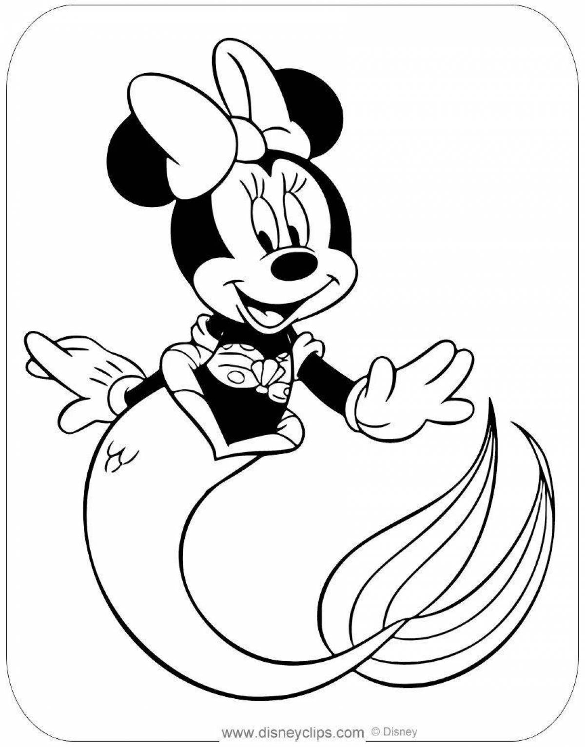 Minnie's nice coloring page