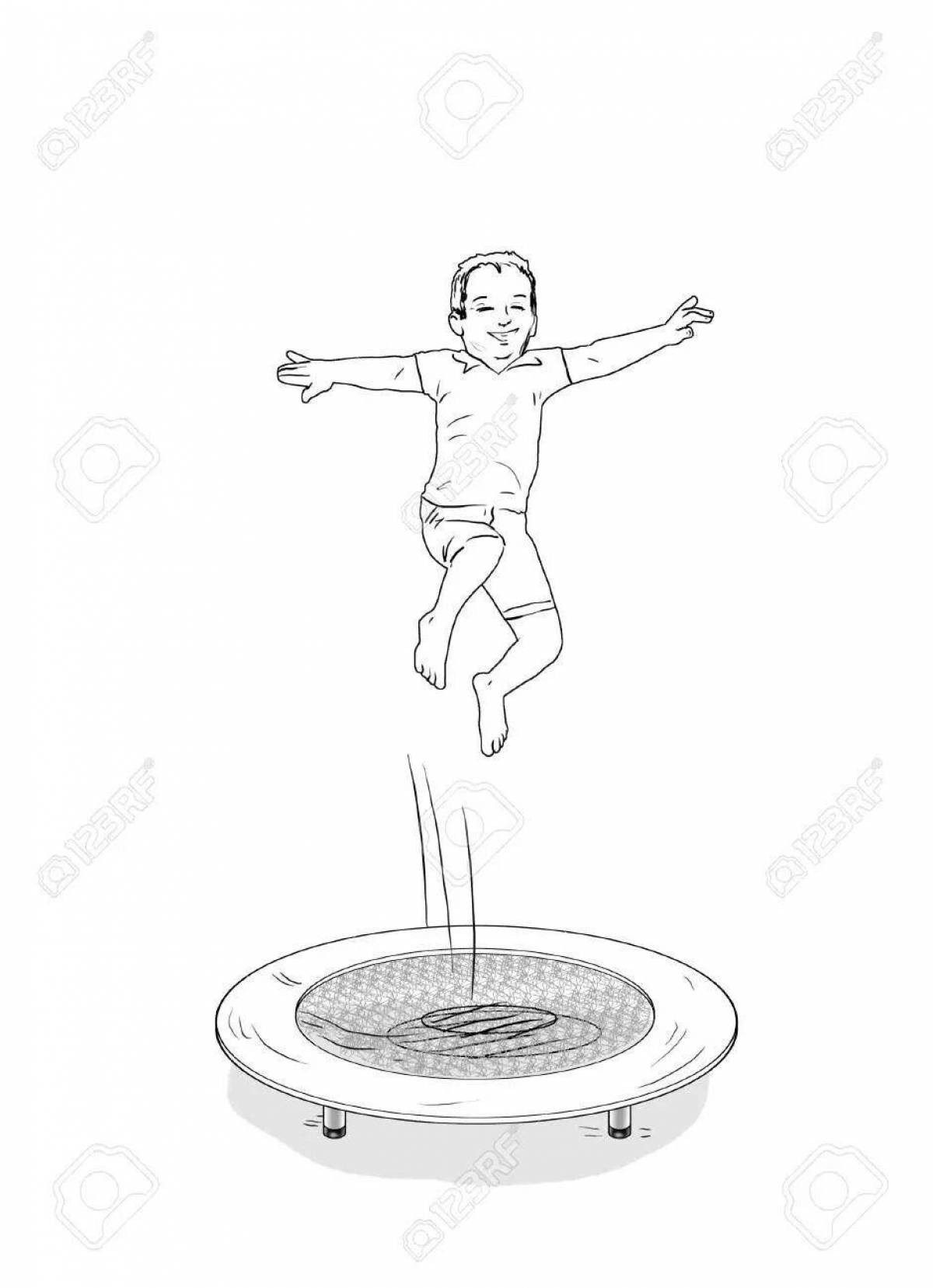 Photo Bright jumping coloring book