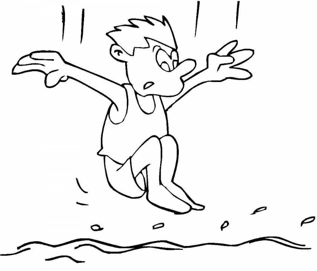 Photo Fascinating jump coloring