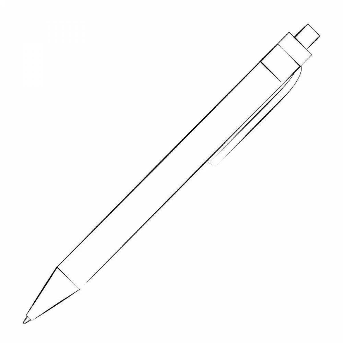 Colorful stylus for coloring pages