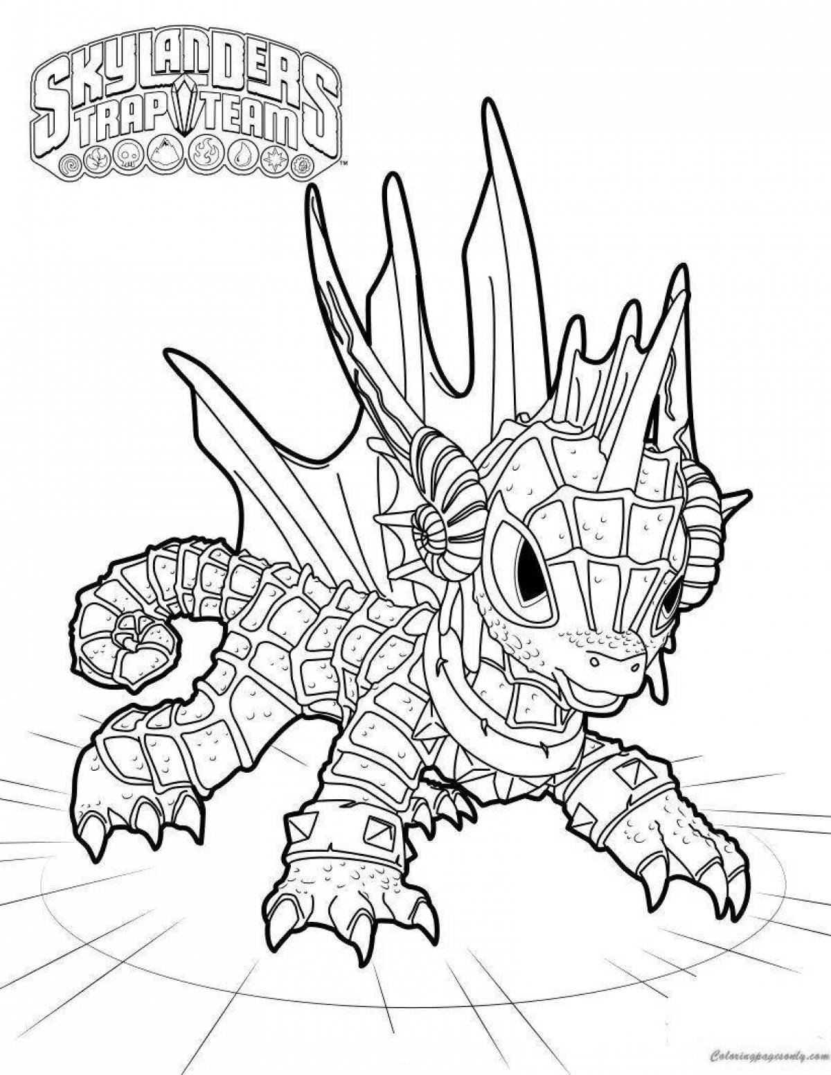 Brilliant echo coloring page