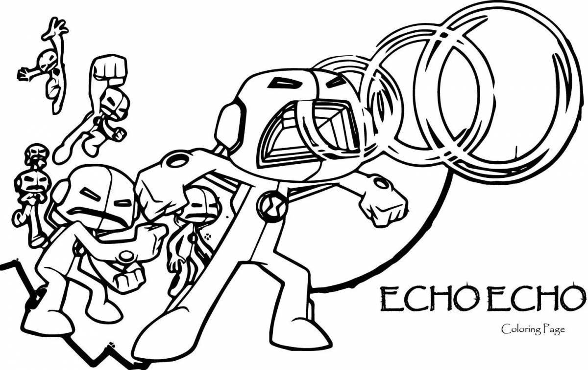 Humorous coloring echo
