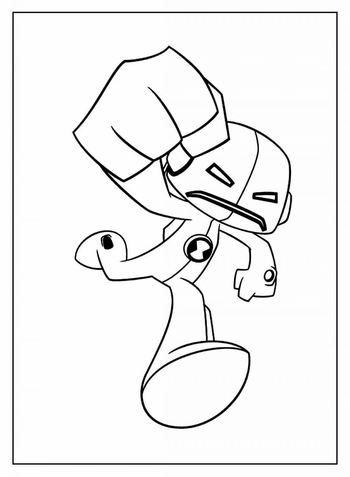 Animated echo coloring page