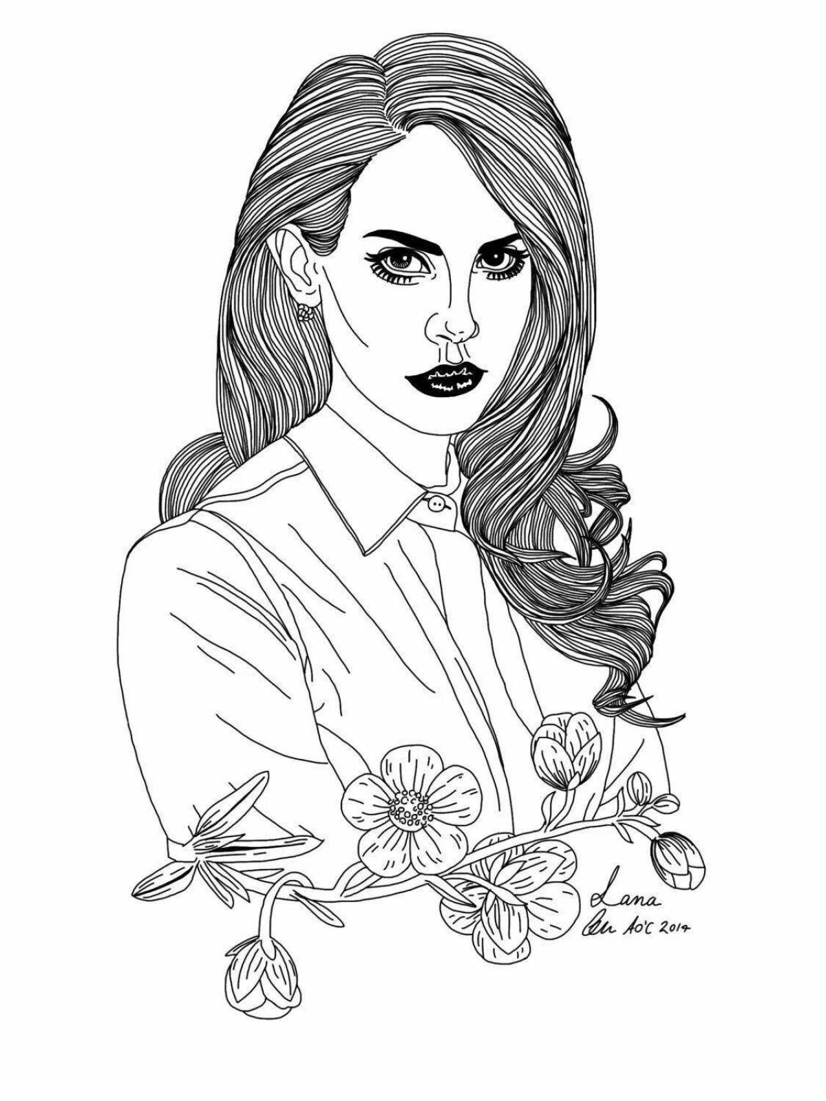 Bright celebrity coloring pages