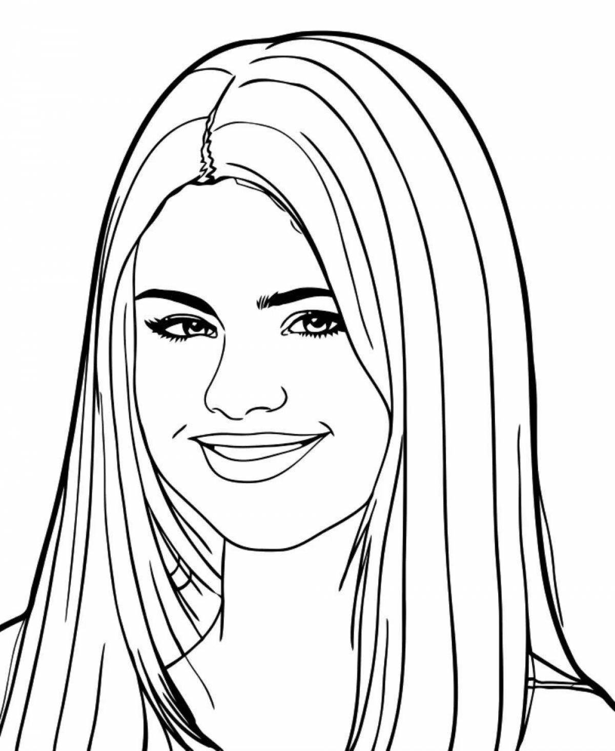Fascinating celebrity coloring pages