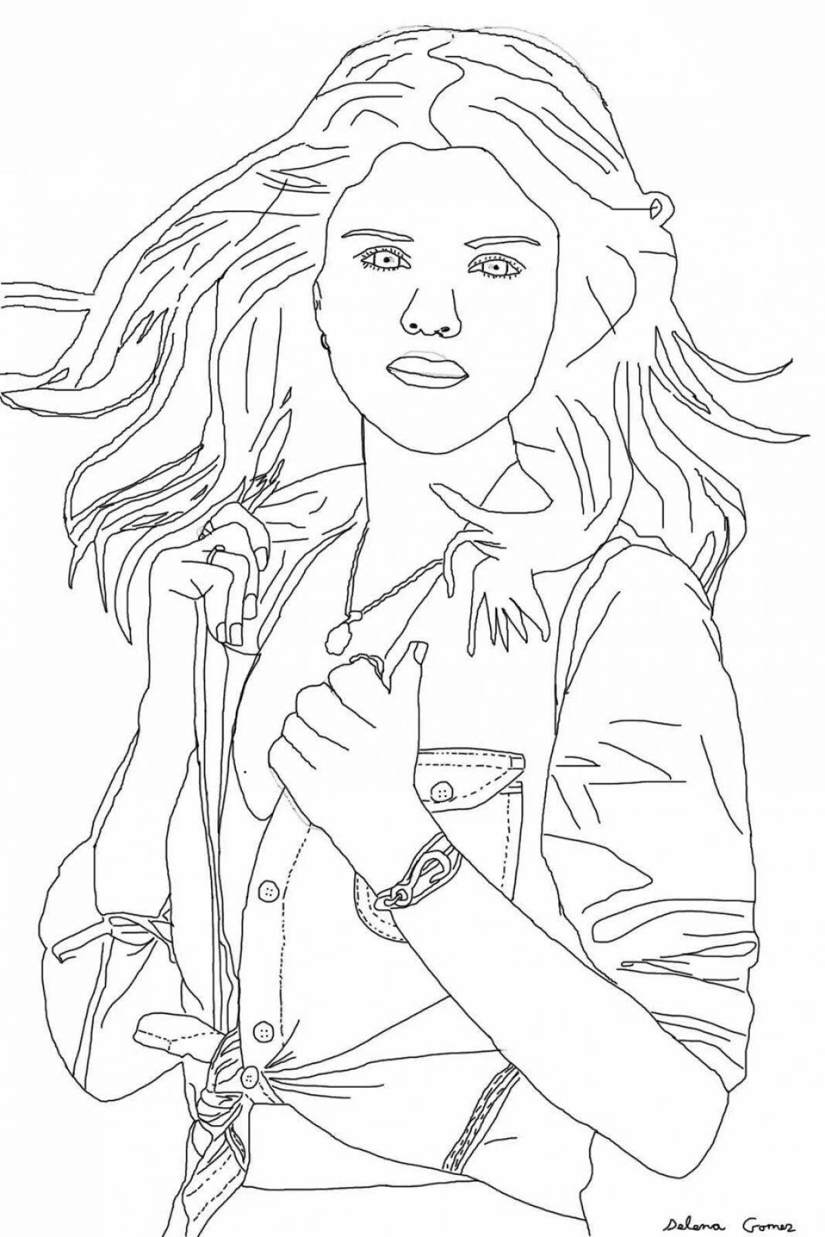 Glorious celebrity coloring pages