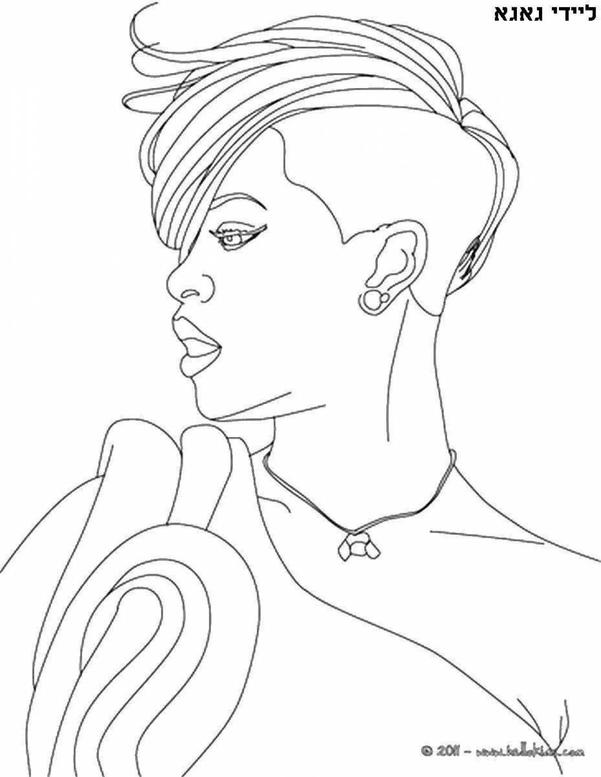 Gorgeous celebrity coloring book
