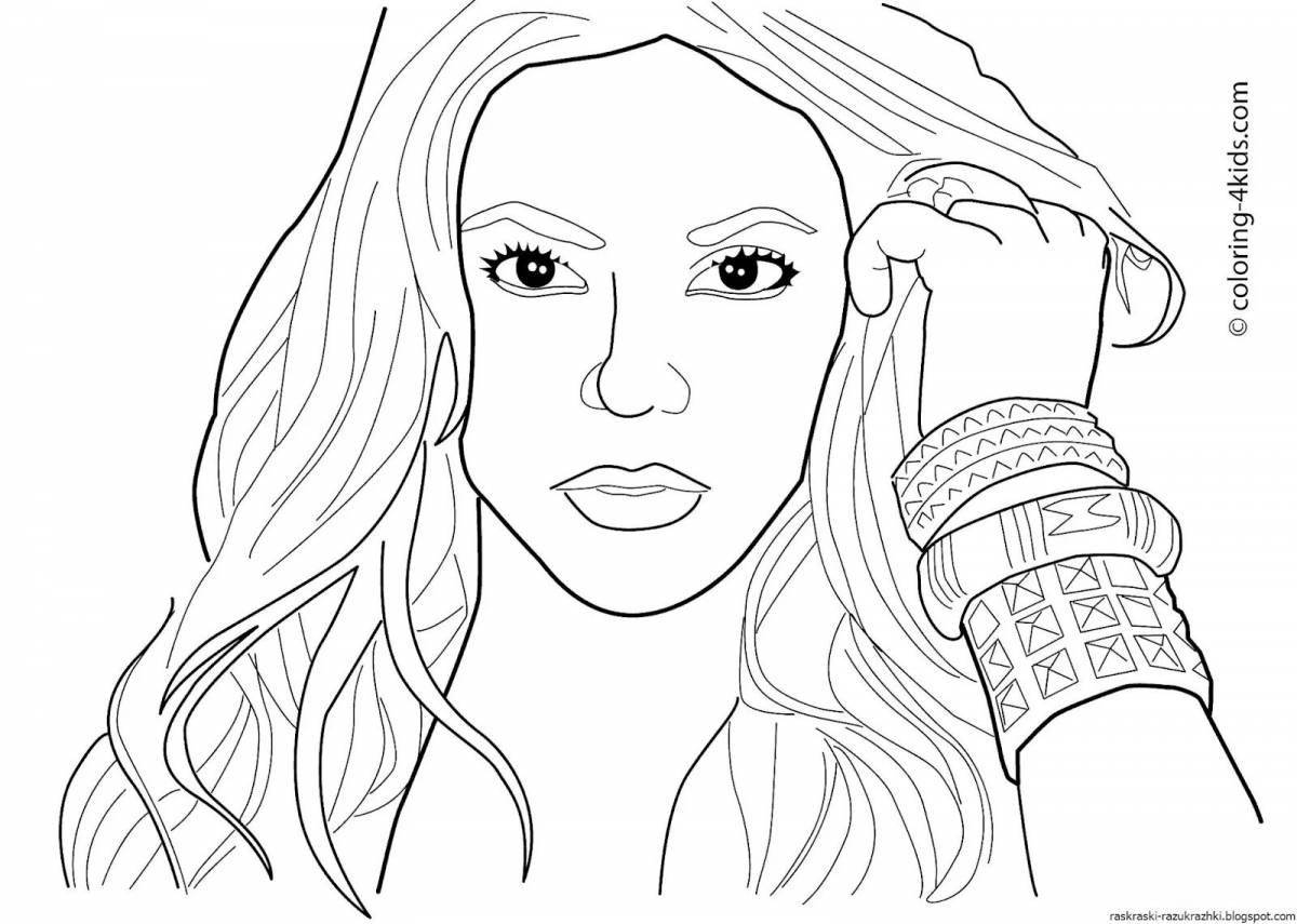 Sweet celebrity coloring pages