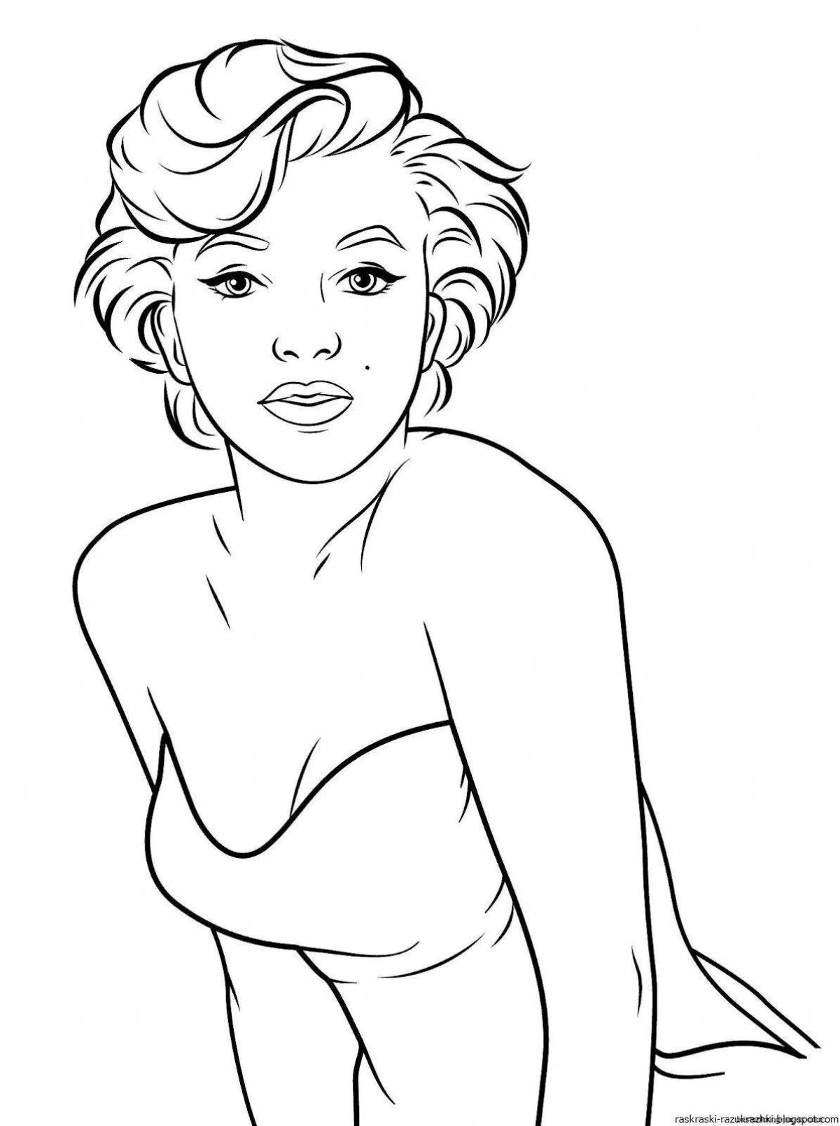 Cute celebrity coloring pages