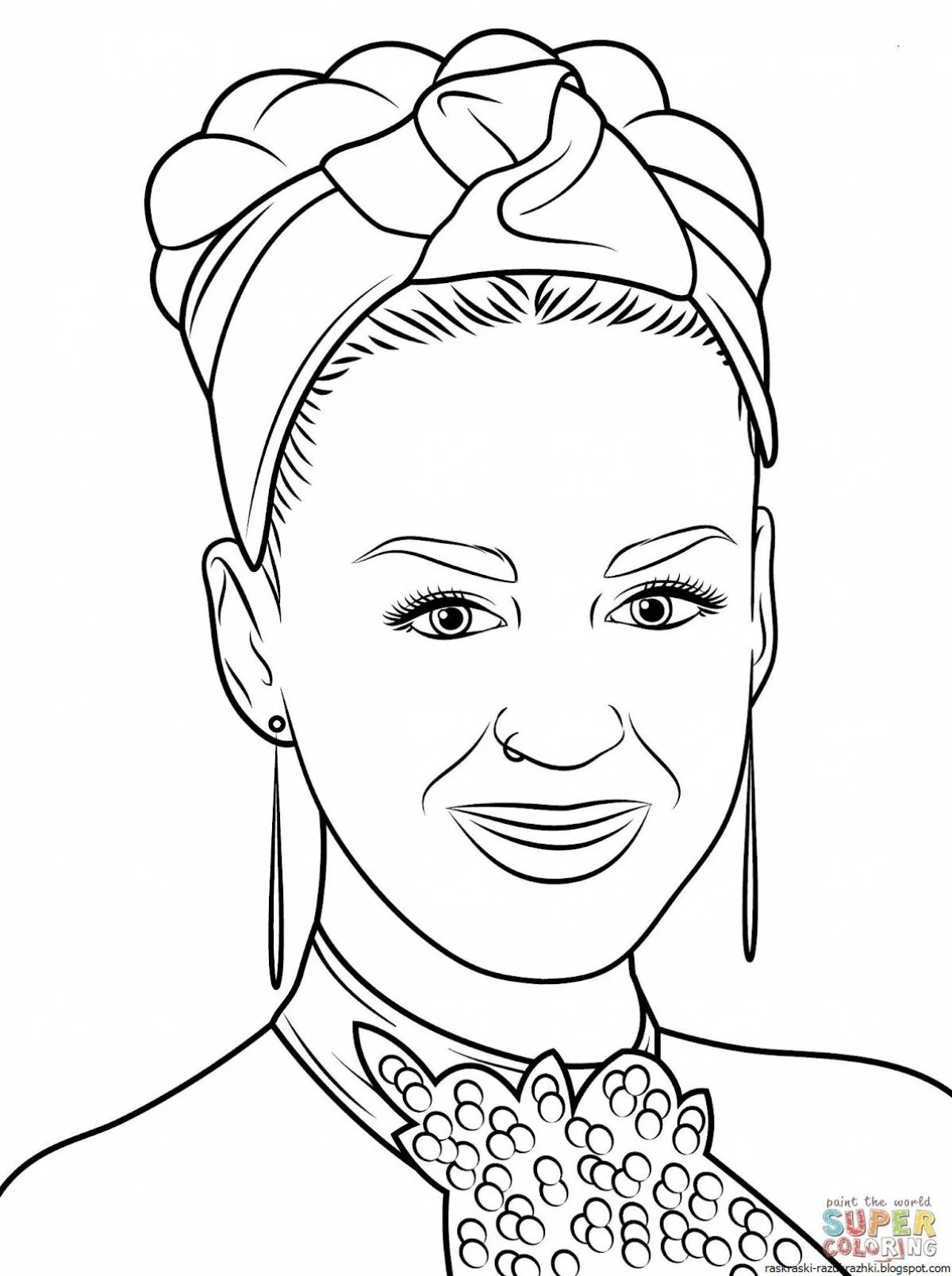 Celeb friendly coloring pages