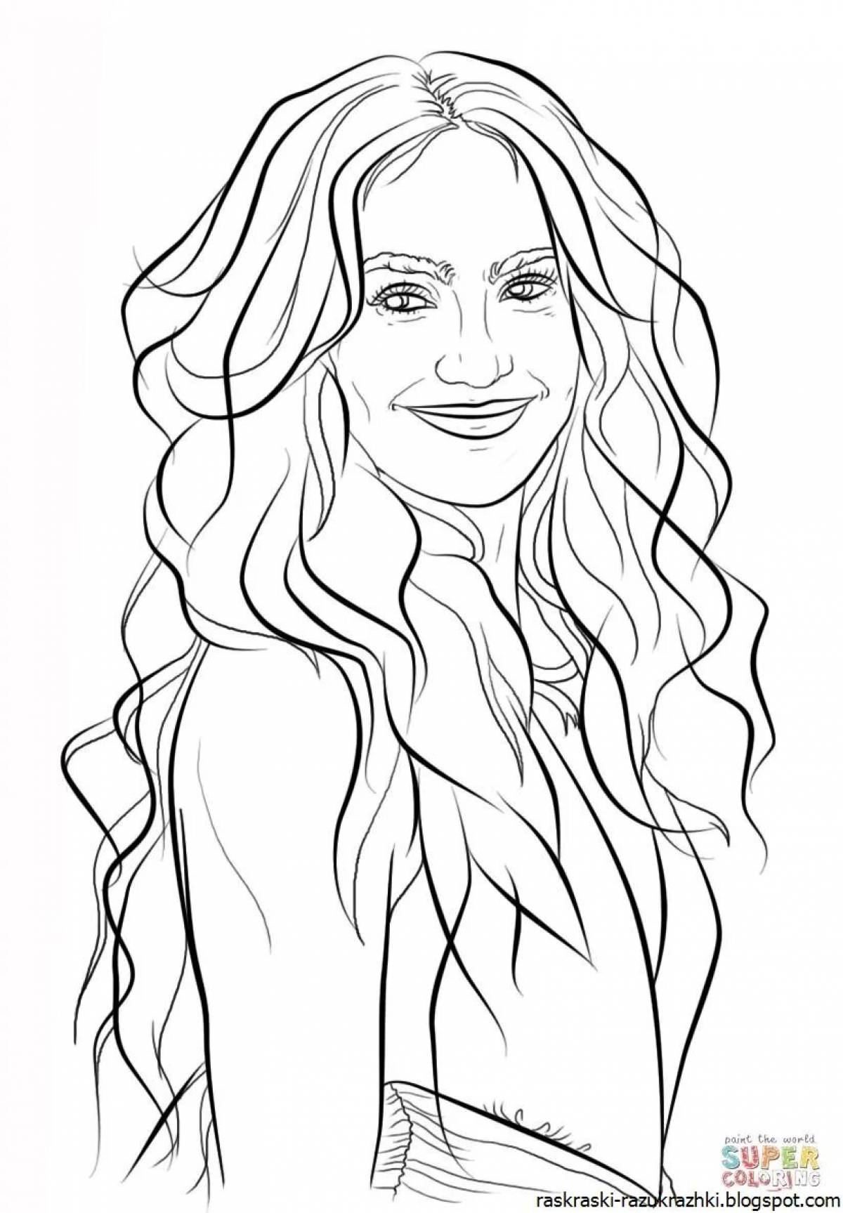 Celebrity coloring pages