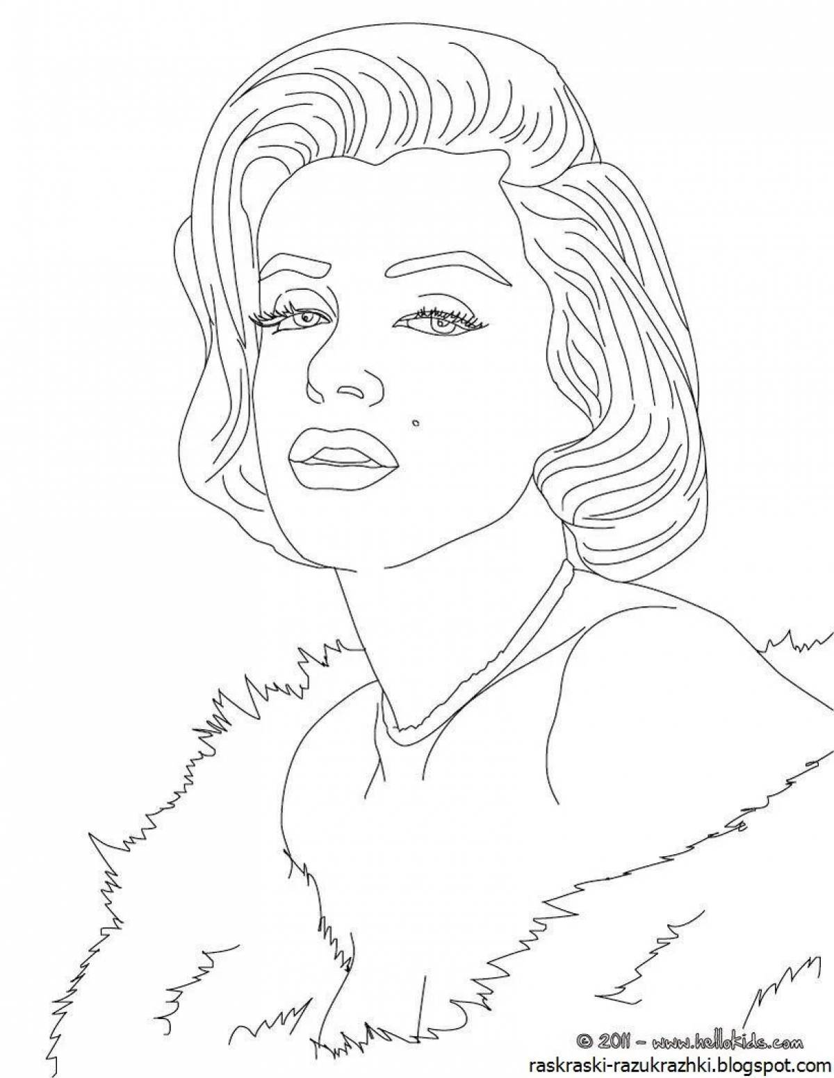 Animated celebrity coloring pages