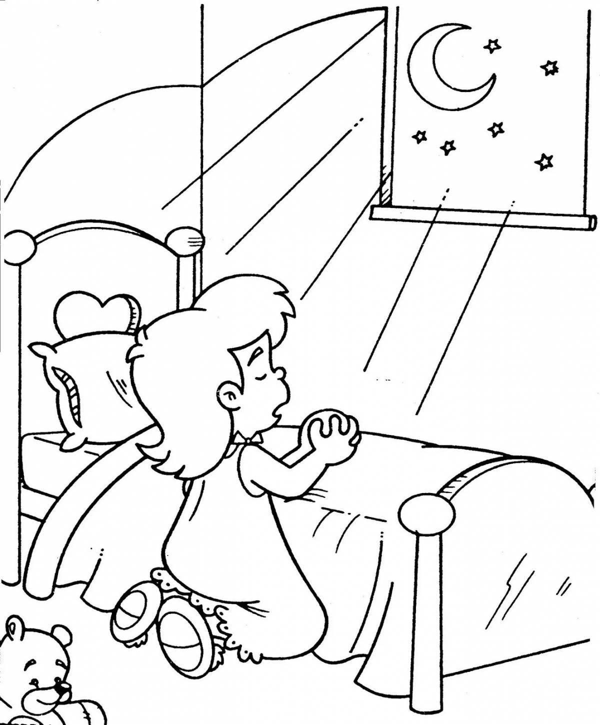 Shining Prayer coloring page