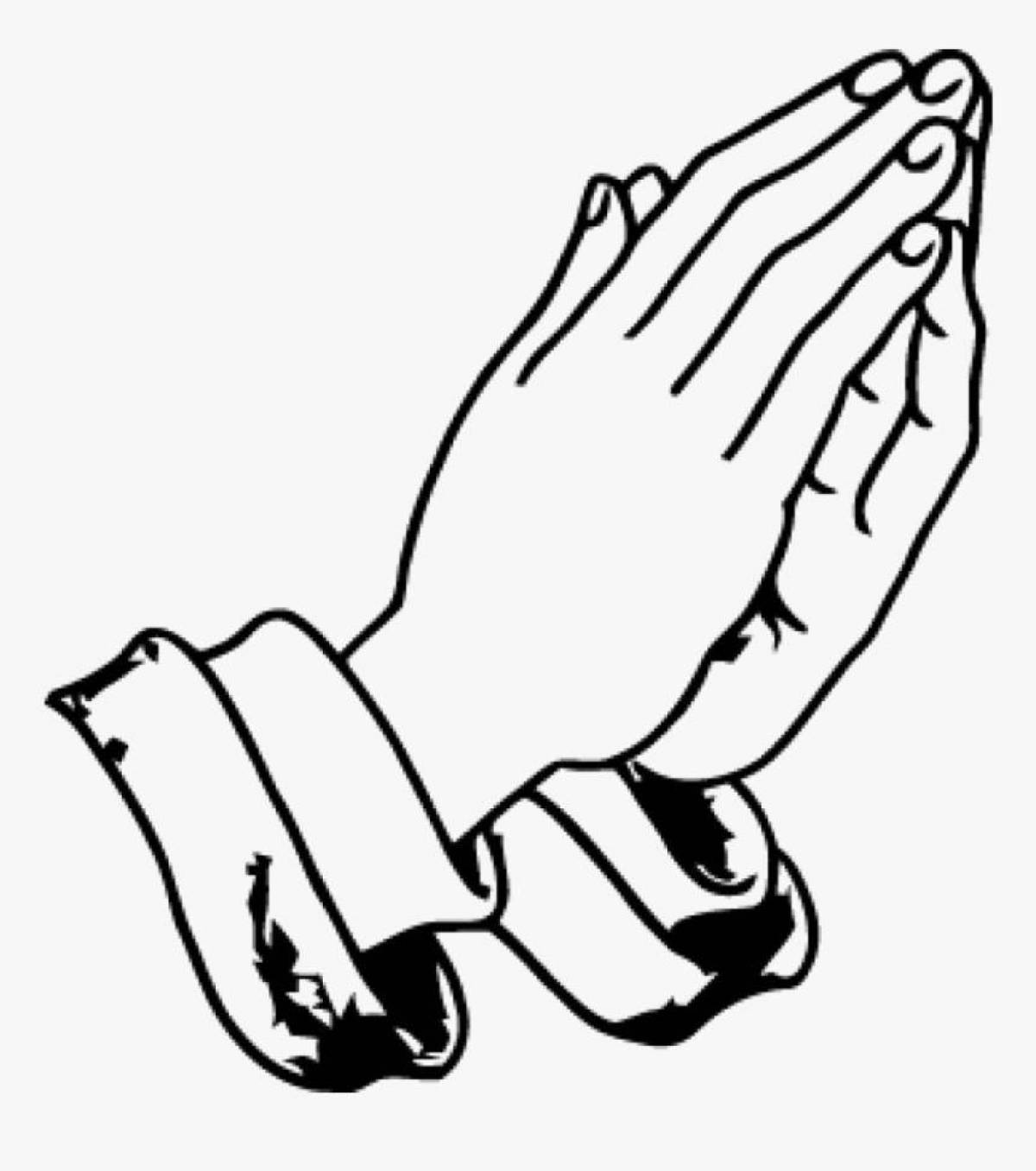 Coloring page soulful prayer