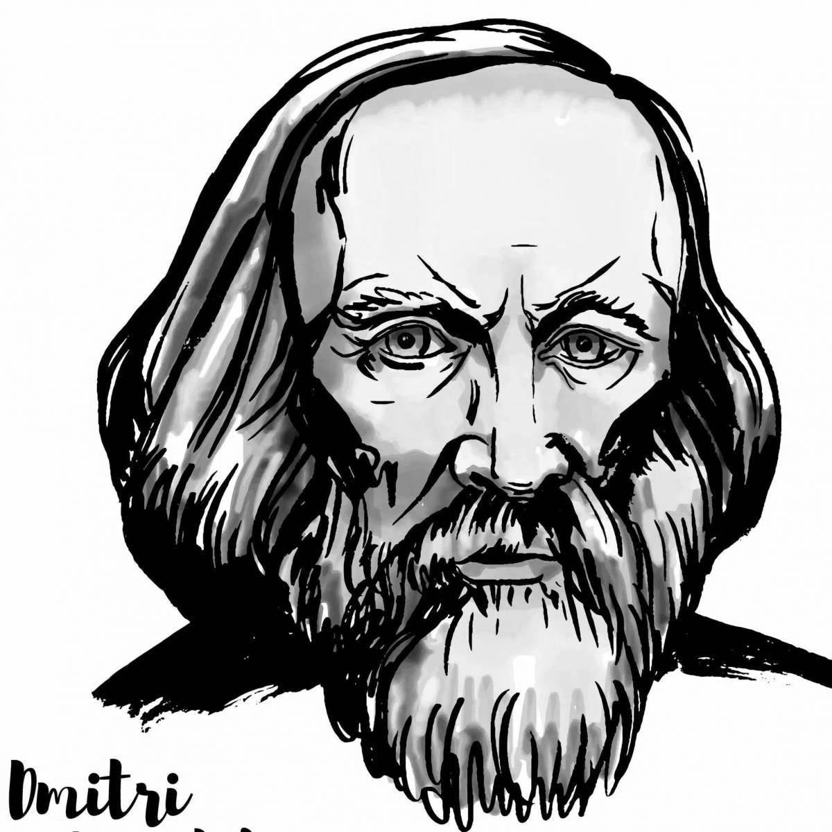 Colorful coloring of Mendeleev