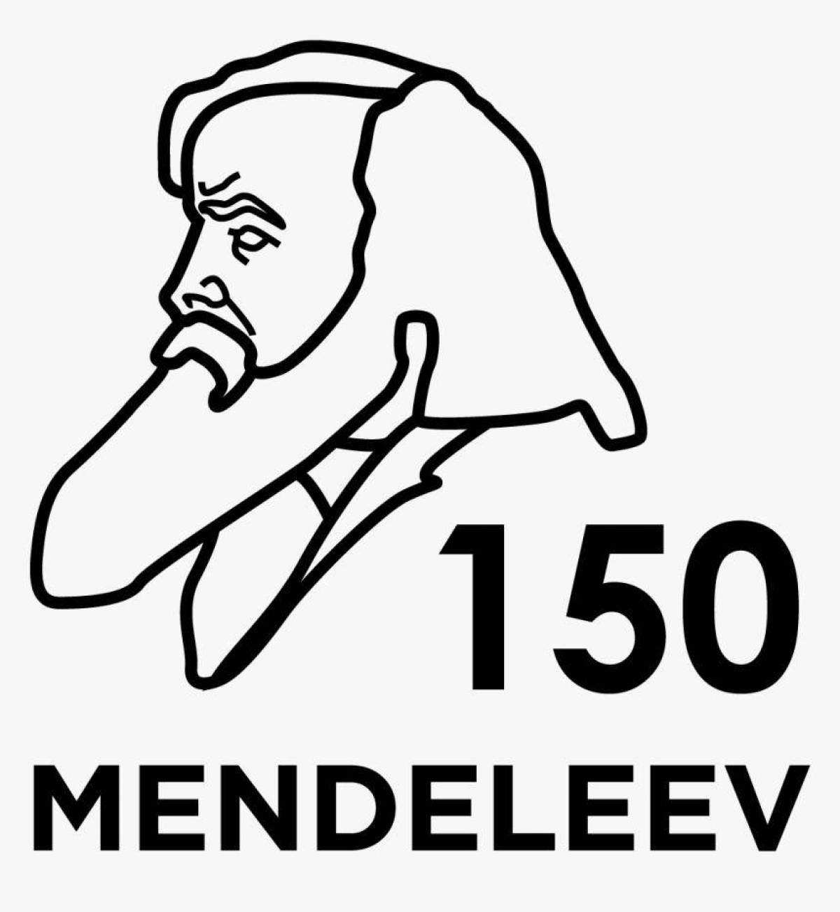 Fascinating coloring of Mendeleev