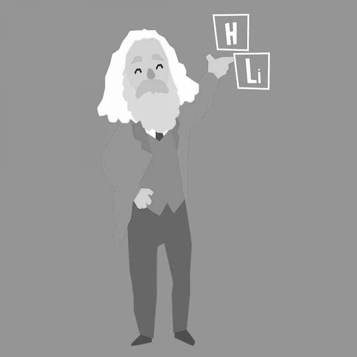 Photo Amazing Mendeleev coloring book