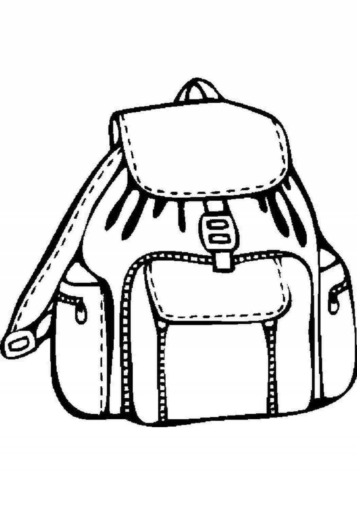 Fun backpack coloring