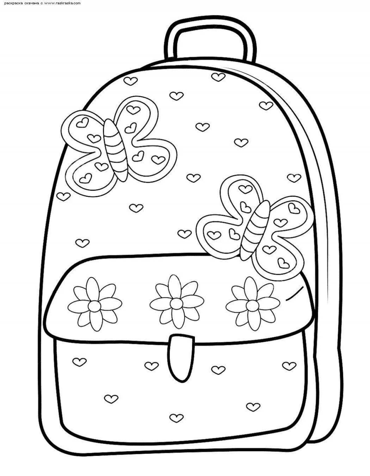 Incredible backpack coloring