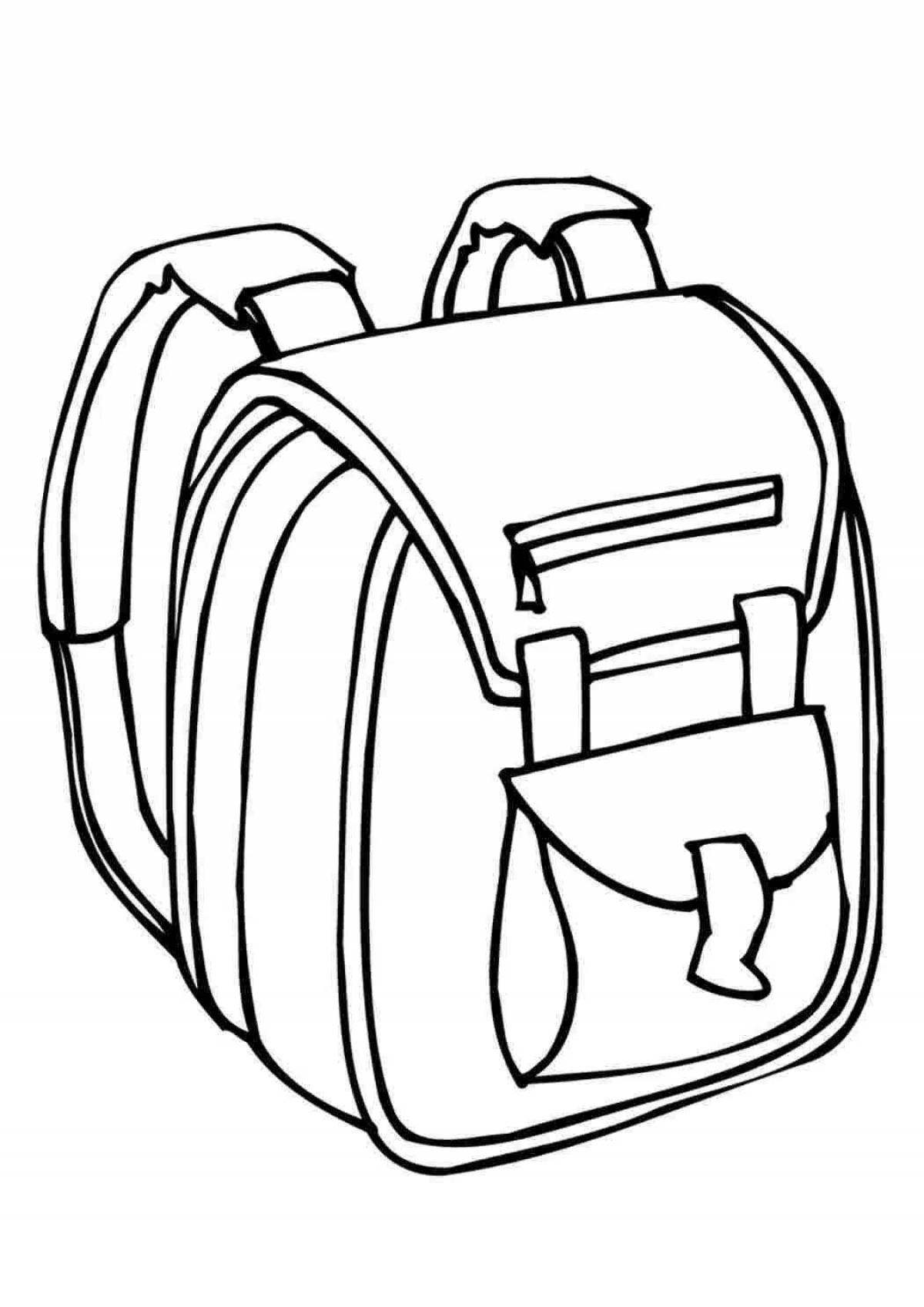Colouring awesome backpack