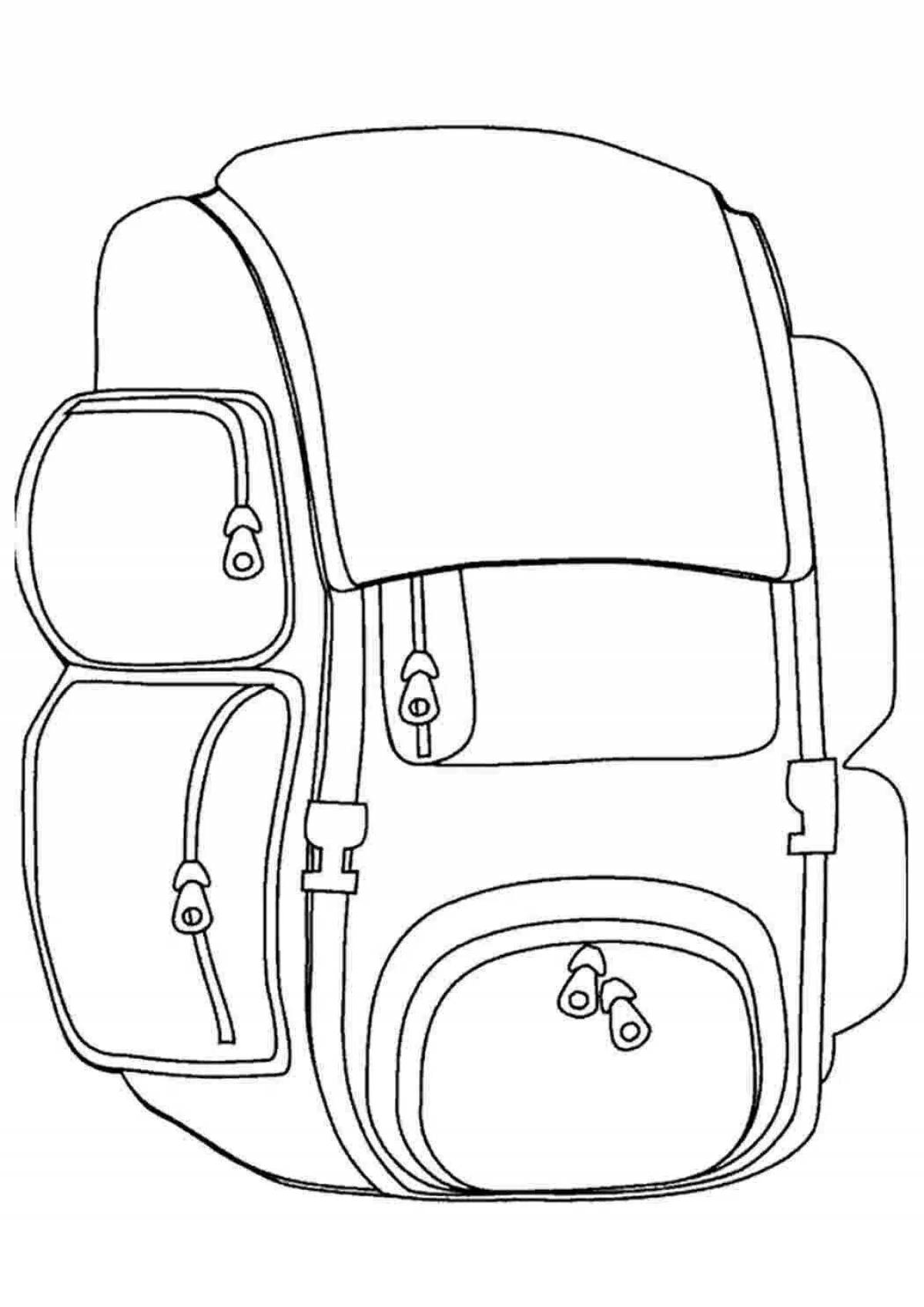 Coloring book bold backpack