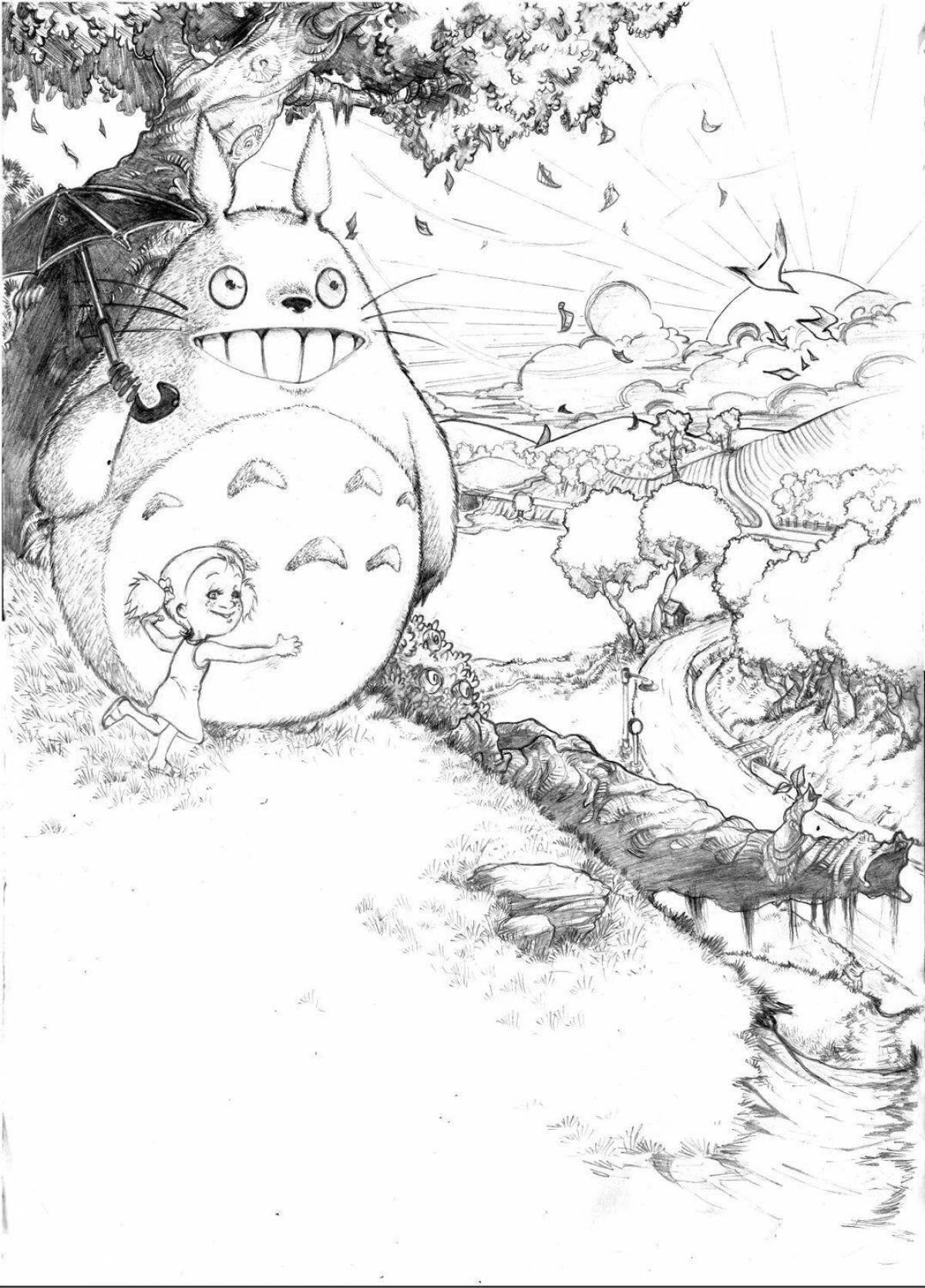 Miyazaki holiday coloring book