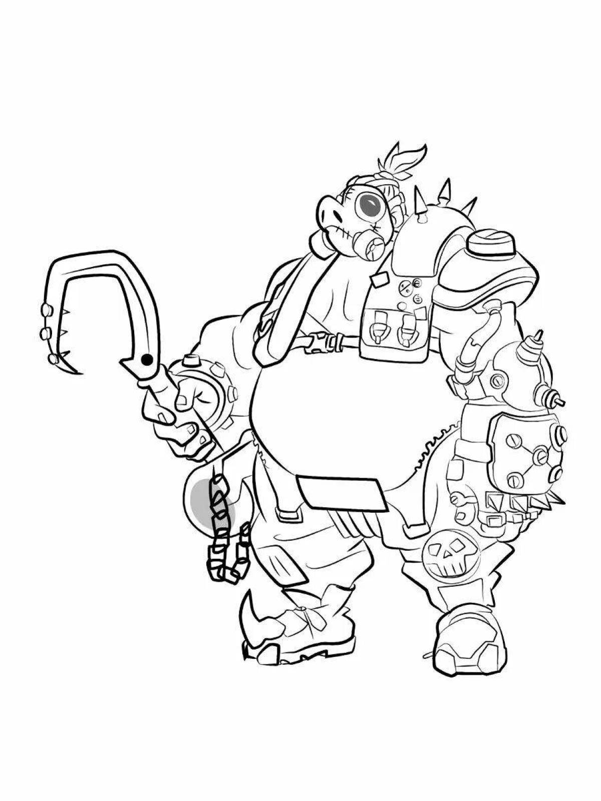 Amazing overwatch coloring page