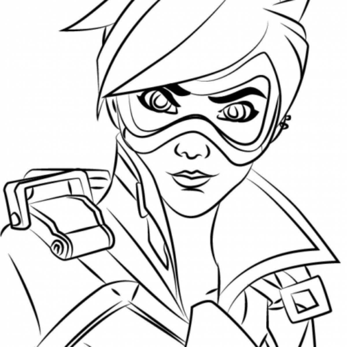 Overwatch live coloring page