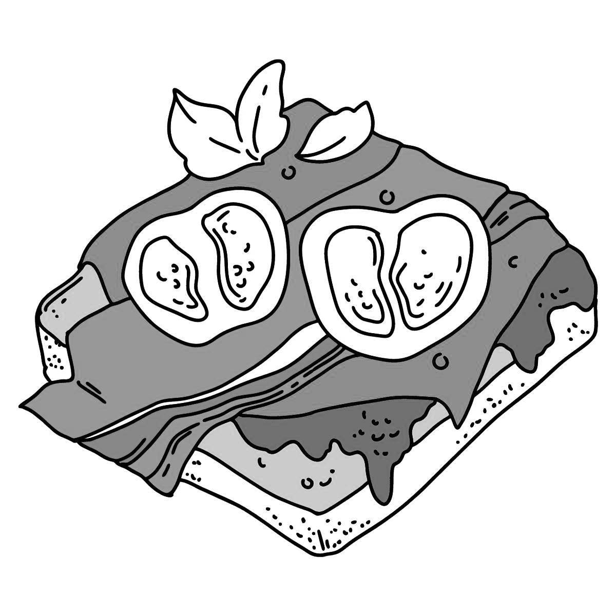 Photo Fun coloring with bacon