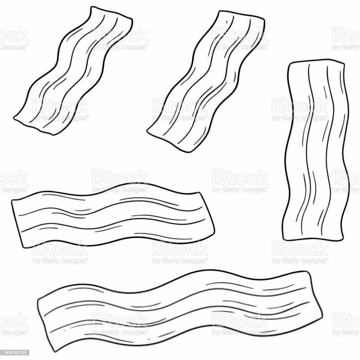 Photo Unique bacon coloring book