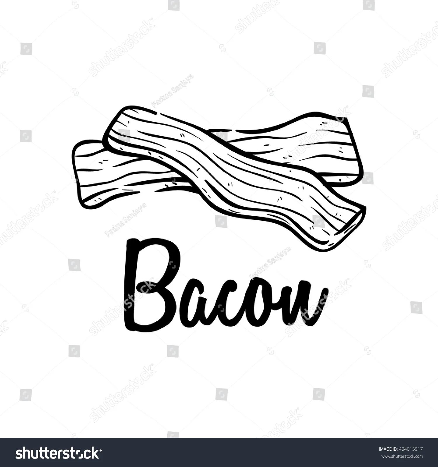 Photo Creative bacon coloring book
