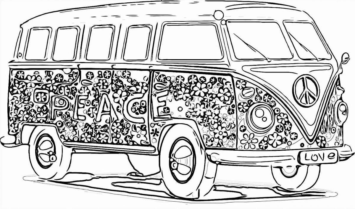 Coloring page modern Volkswagen