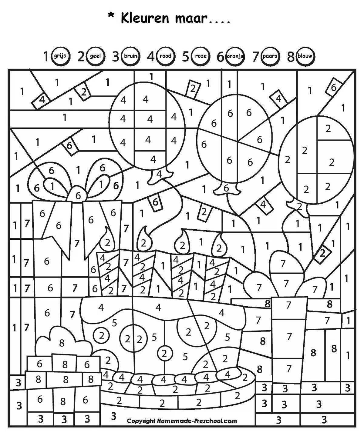 A fun coloring book with letters and numbers for preschoolers