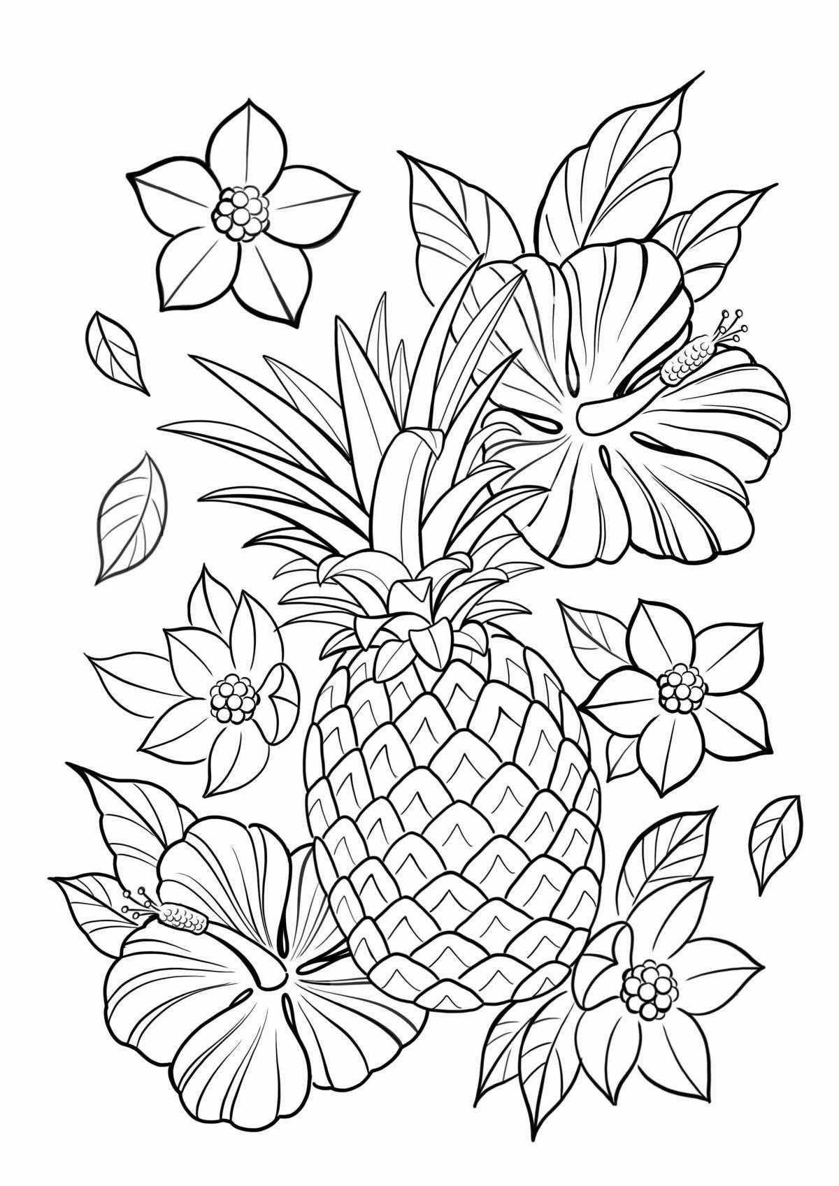 Amazing coloring pages of the tropics