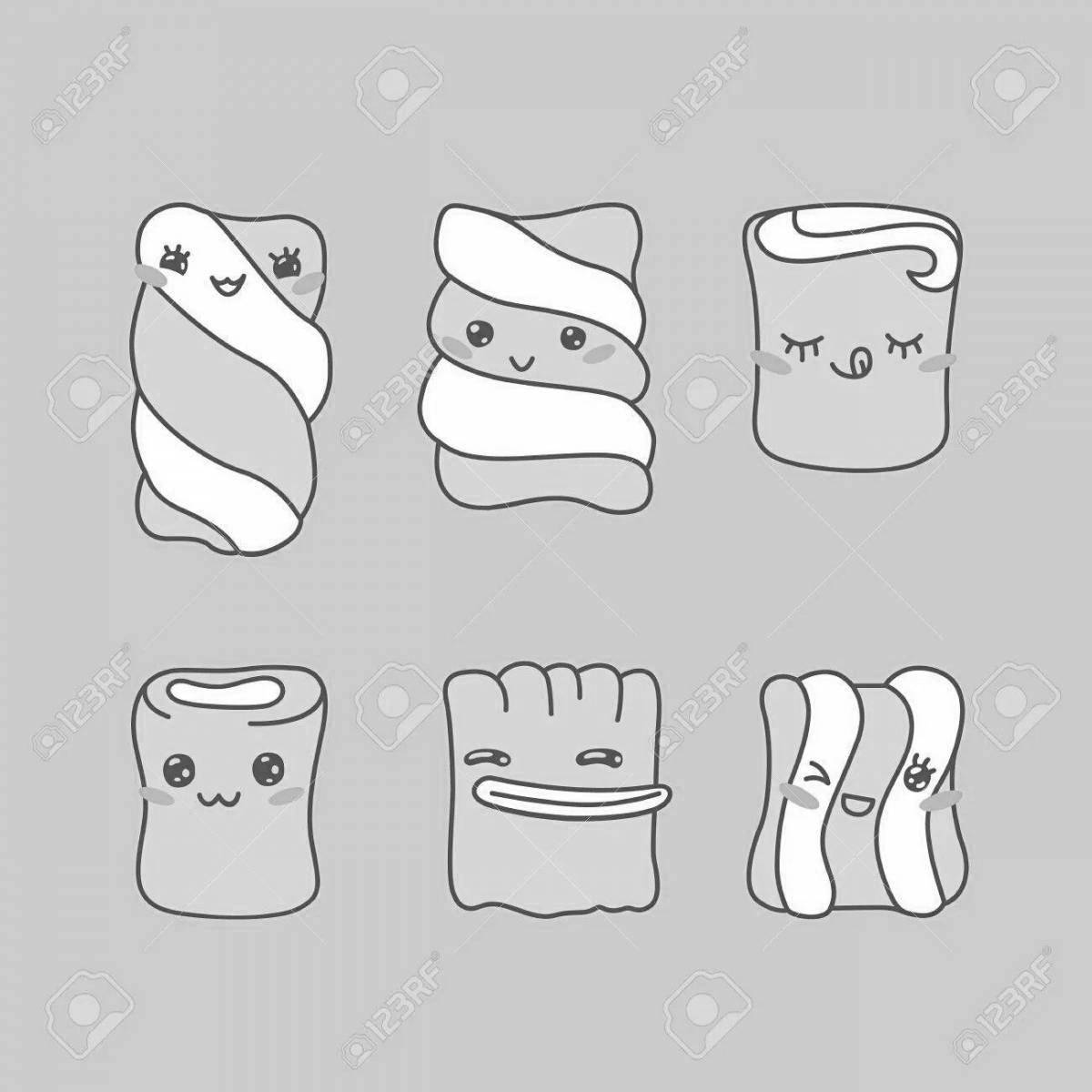Marshmallow fun coloring