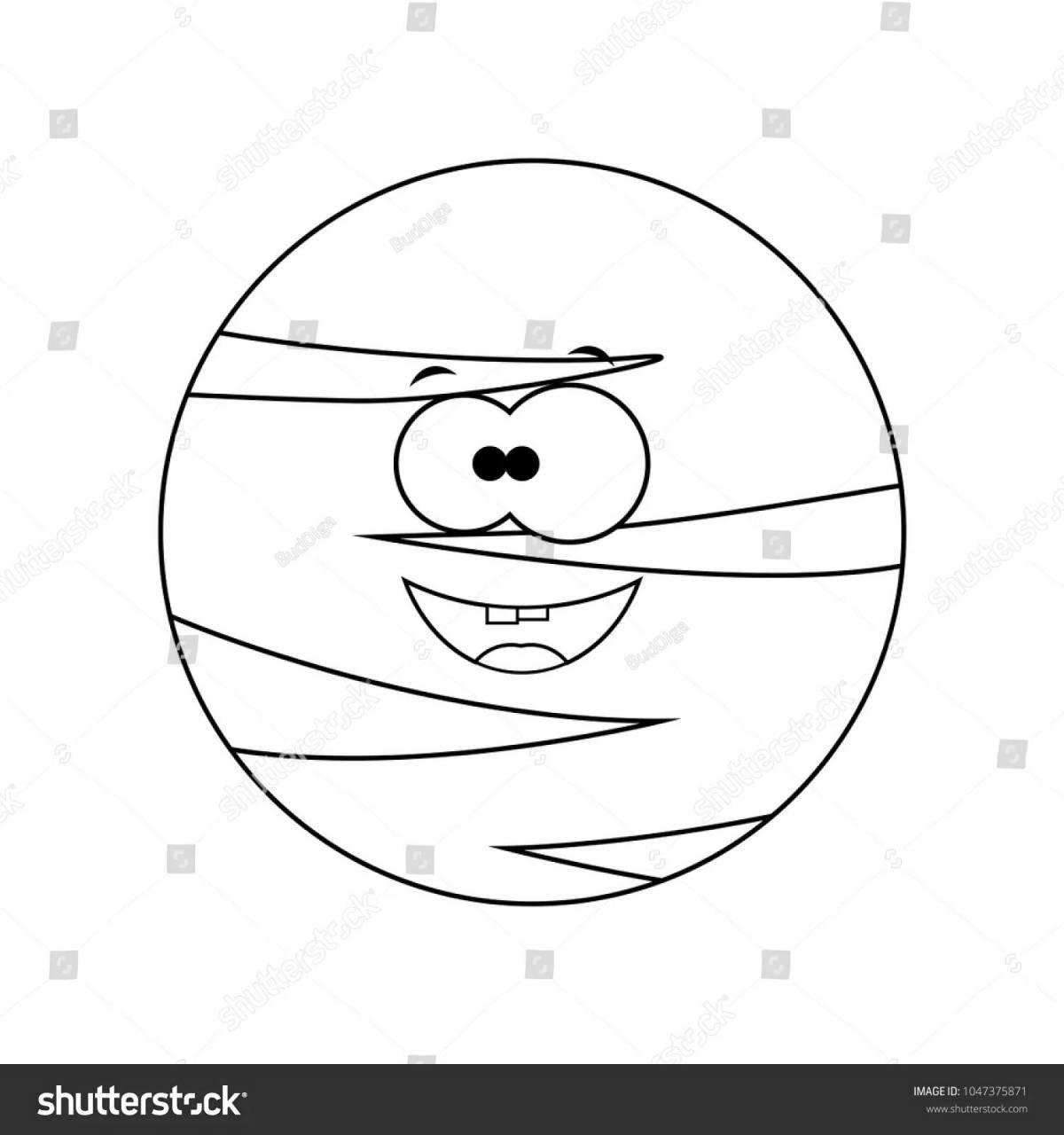 Happy coloring pluto