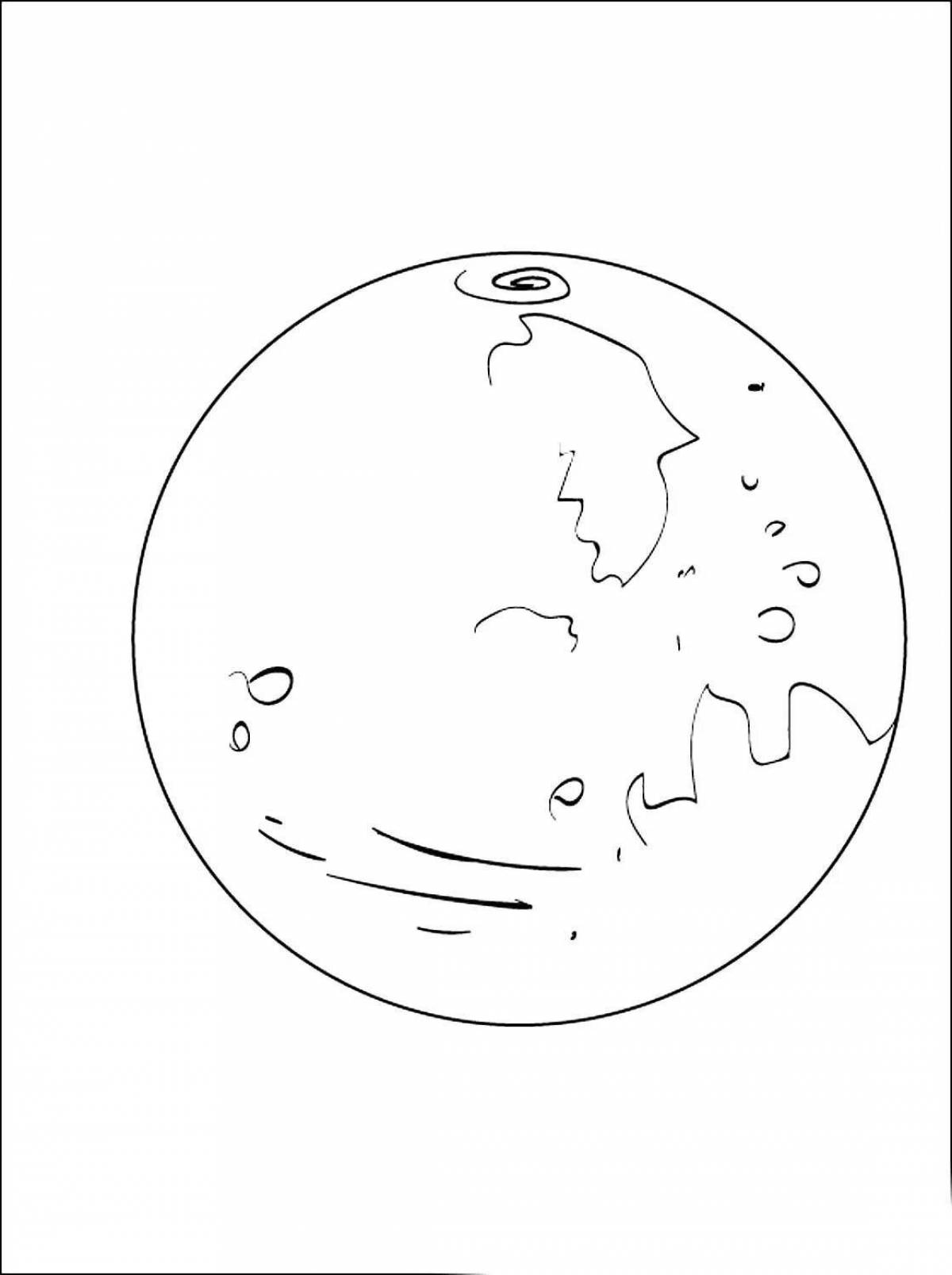 Pluto fun coloring book