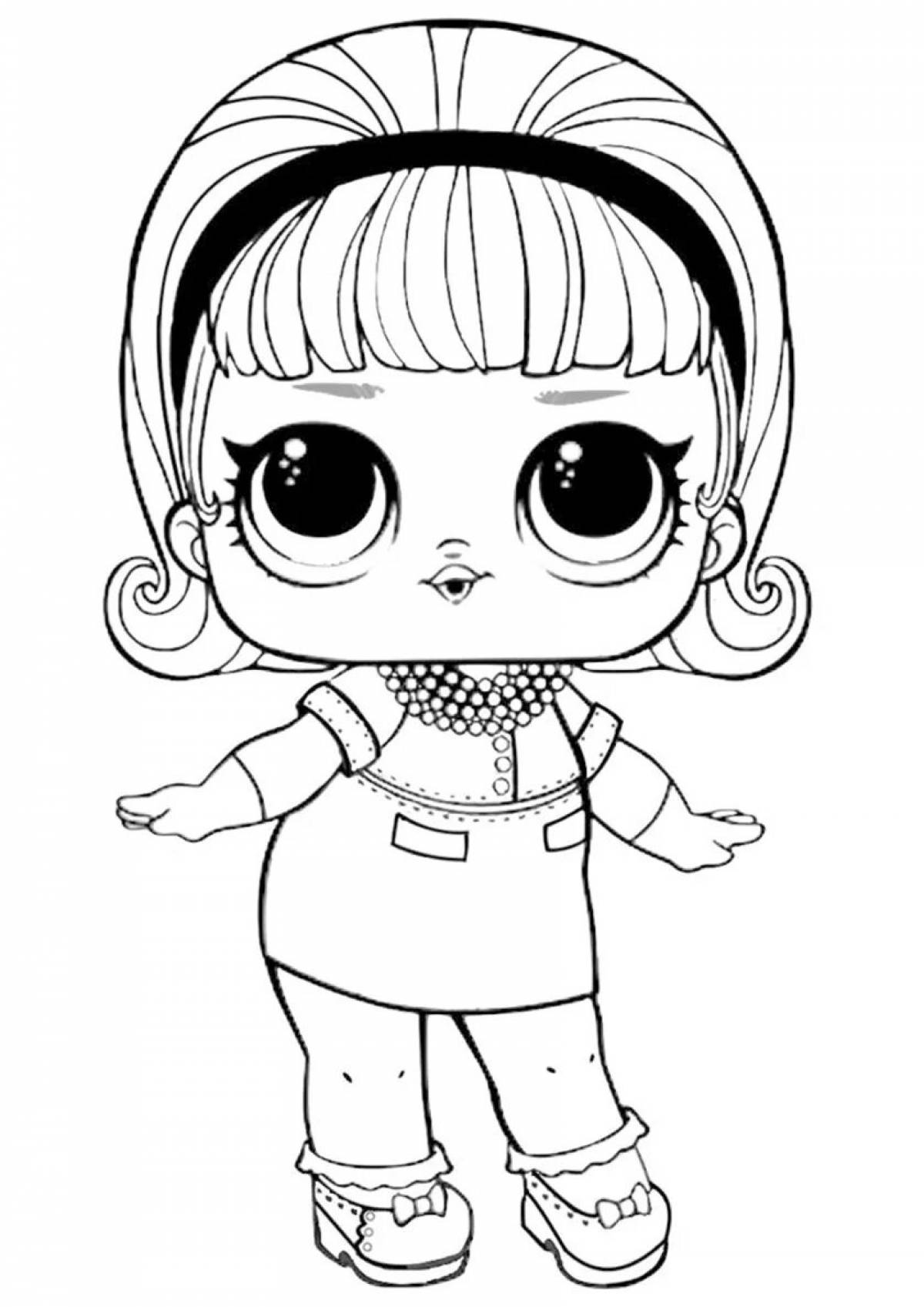 Cute loo coloring page
