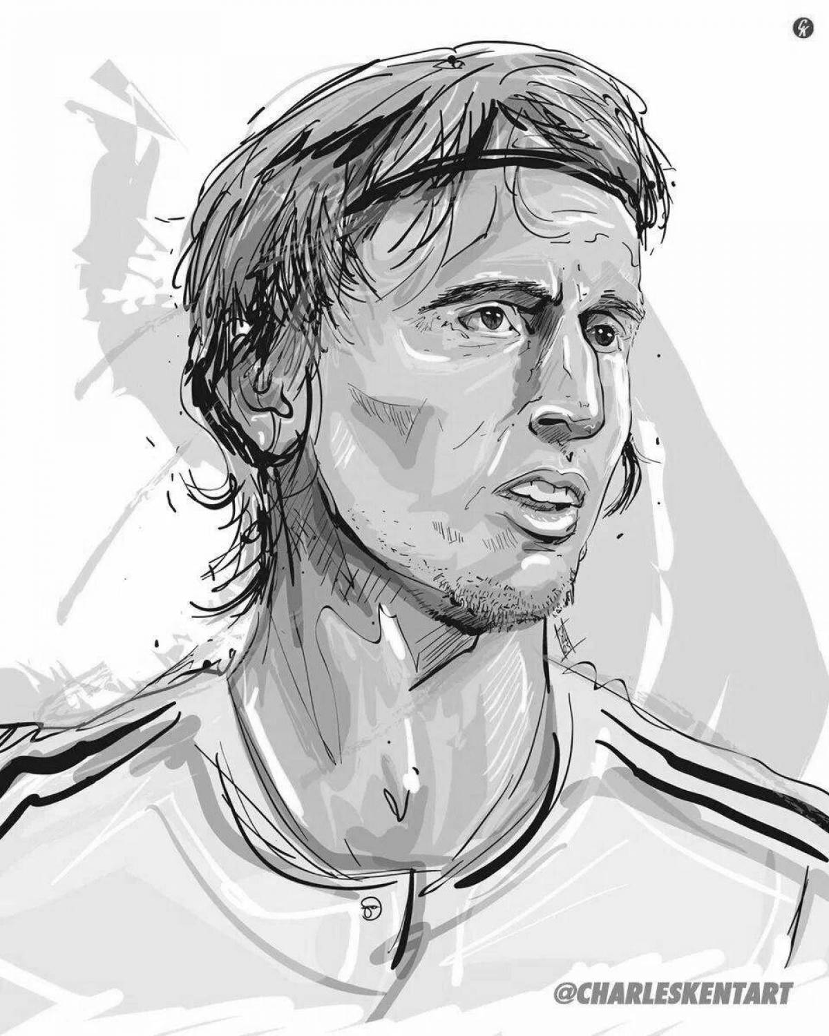 Modric's amazing coloring page